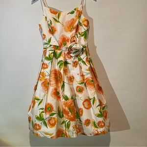 Unique Vintage Flower Mini Dress